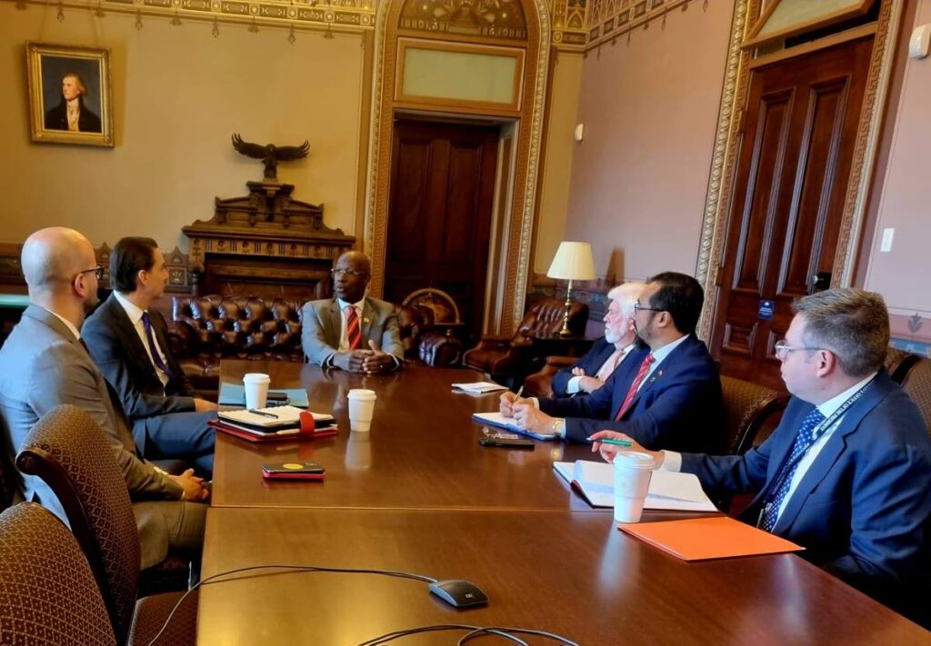 Prime Minister Dr Keith Rowley held energy discussions with US officials.  - Office of the Prime Minister 