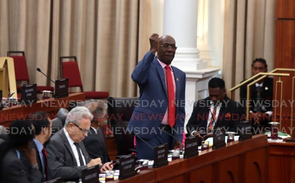 The PM  addresses MPs on the Privy Council ruling and the local government elections,
Parliament Chamber, Red House Port of Spain
Wednesday, May 24, 2023. - ROGER JACOB