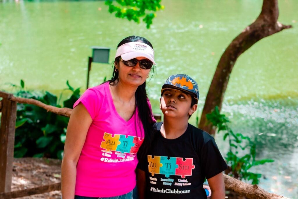 Veena Ramroop-Kissoon and her son Arav.  Ramroop-Kissoon says she is her child’s comfort zone.
Photo Courtesy - Alex Singh  - 