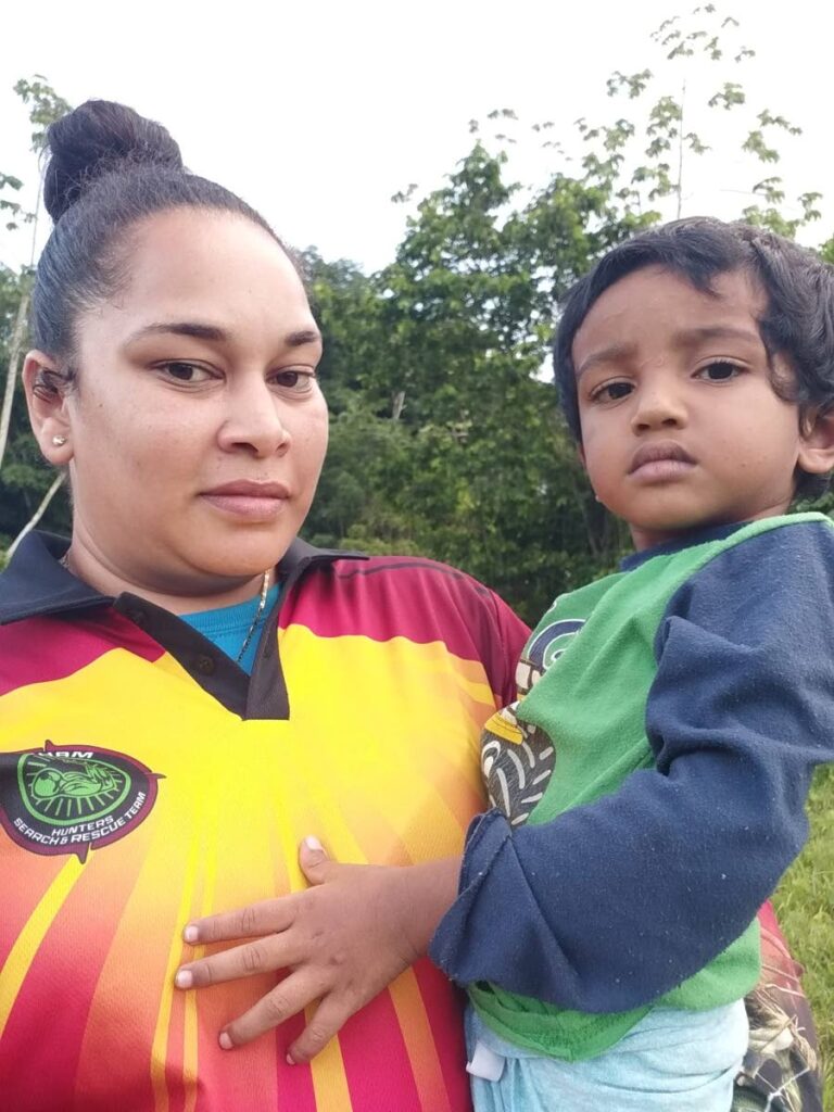 Missing two-year-old baby Umar Ali was found in Sangre Grande on Monday afternoon by members of the Hunters Search and Rescue Team. PHOTO TAKEN FROM FACEBOOK - 
