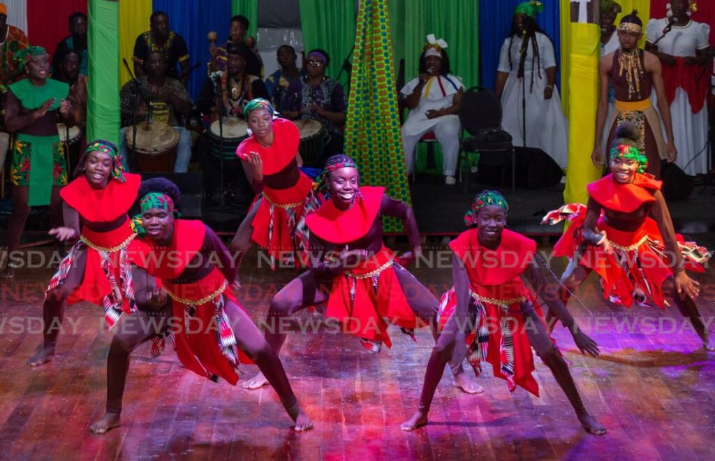 The Pembroke Heritage Folk Performers dance at Salaka Feast 2022, Pembroke Village, Tobago. The 36th edition of the Tobago Heritage Festival is themed, Homage: Paying Tribute to All Ah We and All Ah Who Awwe Be.