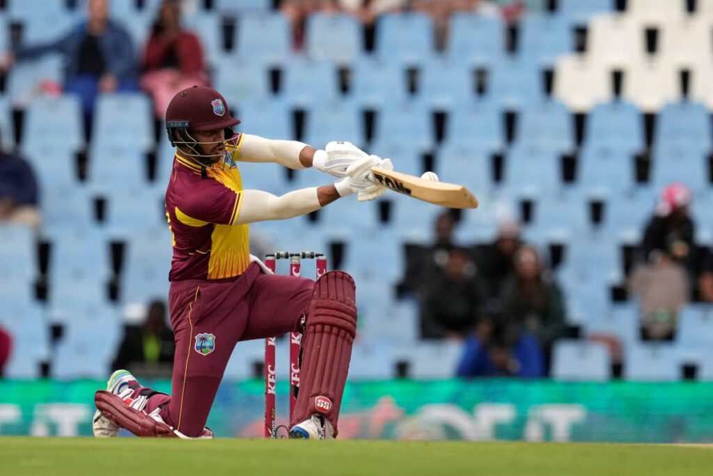 West Indies's batsman Brandon King. - AP PHOTO
