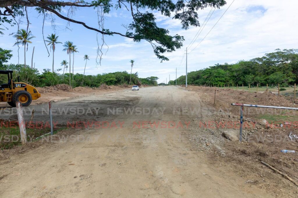 A section of the Shirvan/Store Bay Local Connector Road construction site. FILE PHOTO/DAVID REID - 