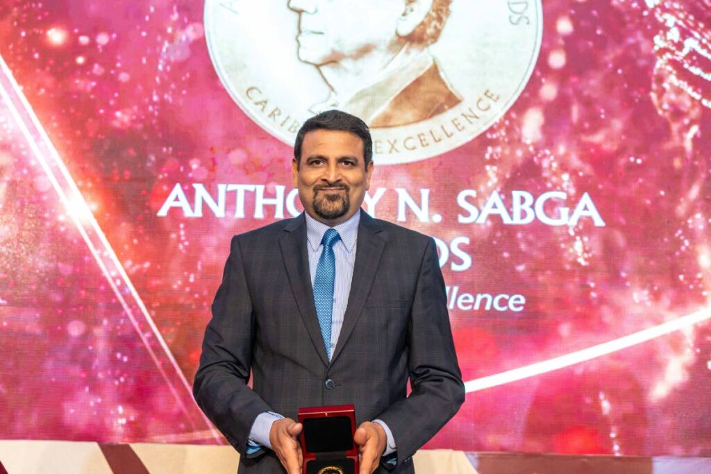Dr Adesh Sirjusingh – the Anthony N. Sabga Awards, Caribbean Excellence Laureate for Public & Civic Contributions. - Ansa McAl 