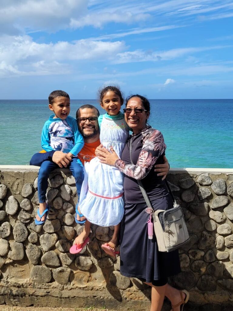 Amelia and James Shulterbrondt with their children. The couple hopes to build a network through the Educating for Eternity Family camp beginning June 8 at the University of the West Indies, St Augustine campus. - 