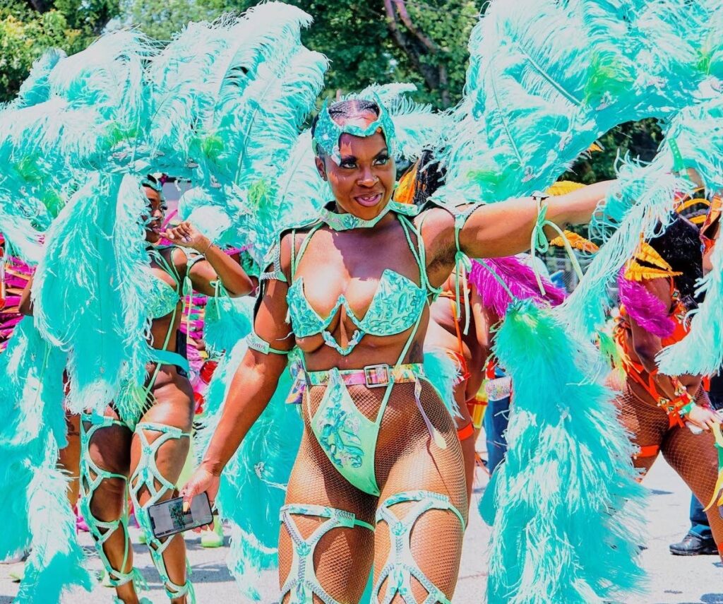  The Atlanta Caribbean Carnival parade displayed dazzling costumes from the city’s small, medium and large mas bands. - 