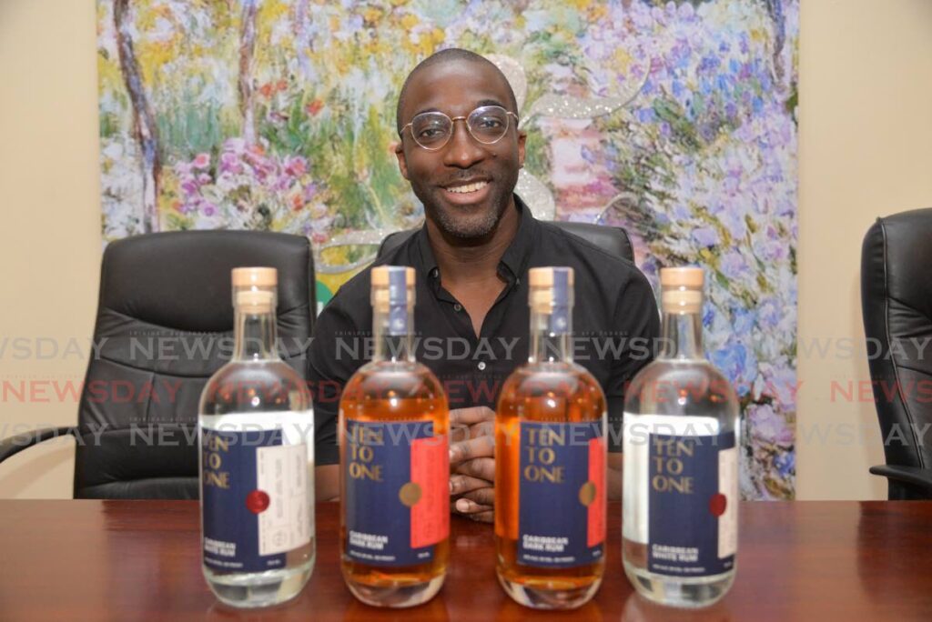Mark Farrell, CEO and founder of Ten to One Rum on Gray Street, Port of Spain on Friday. - Anisto Alves