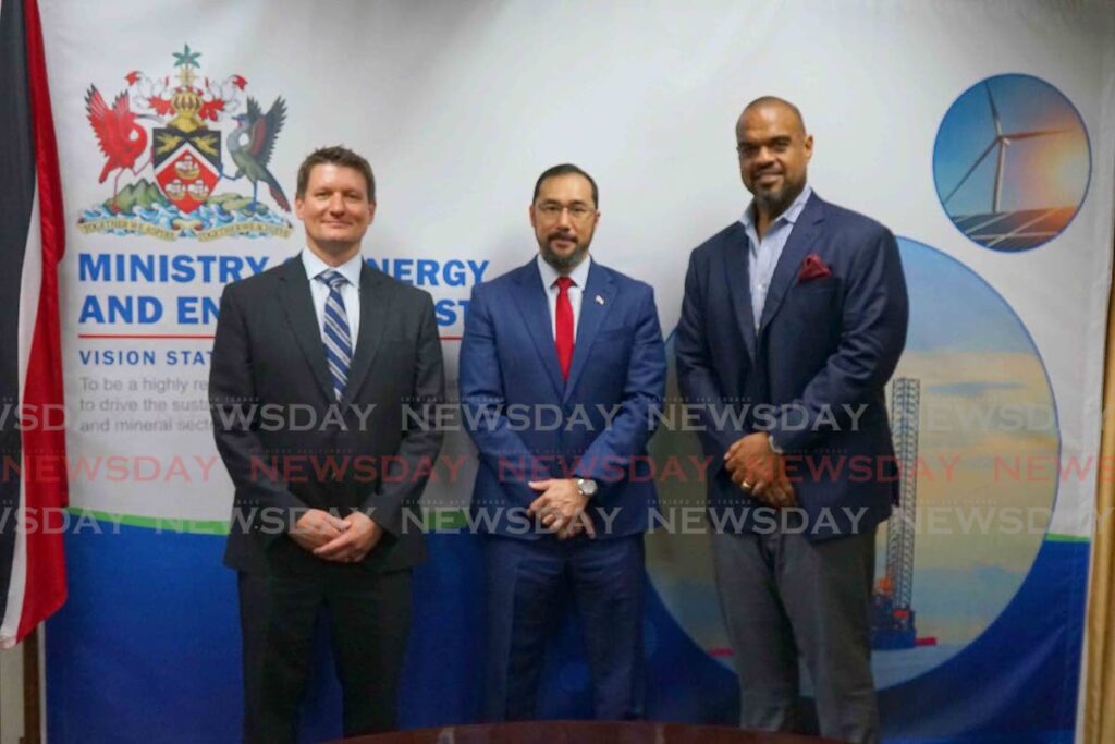 Young meets with newly appointed Heritage CEO
(Photo courtesy Ministry of Energy and Energy Industries) - 