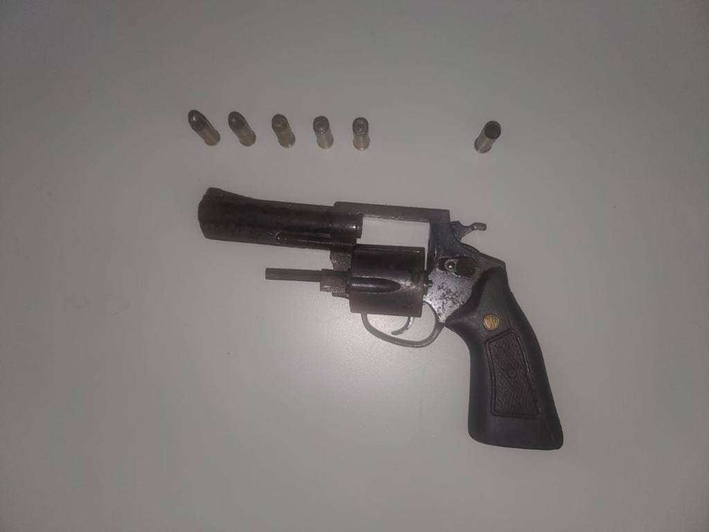 Police found a .38 revolver with five live rounds and one spent round in Matura on Saturday. - 