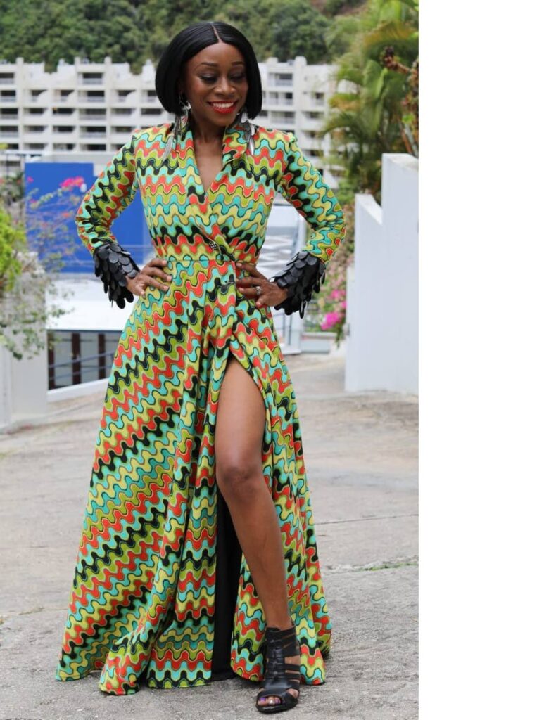 Stacey Weekes-Benjamin at Diane Carlton Caribbean will present her designs at An Evening of Art and Fashion at Central Bank Auditorium, Port of Spain, on July 2. - 