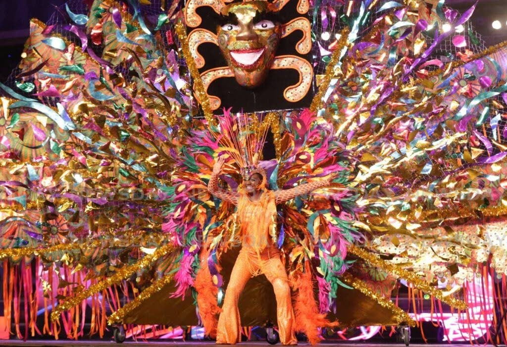 Takeyah Fletcher Marshall portrays The Spirit of Carnival - Tribute to Roland St George at the Queen’s Park Savannah, Port of Spain on February 17 2023.   - Andrea De Silva