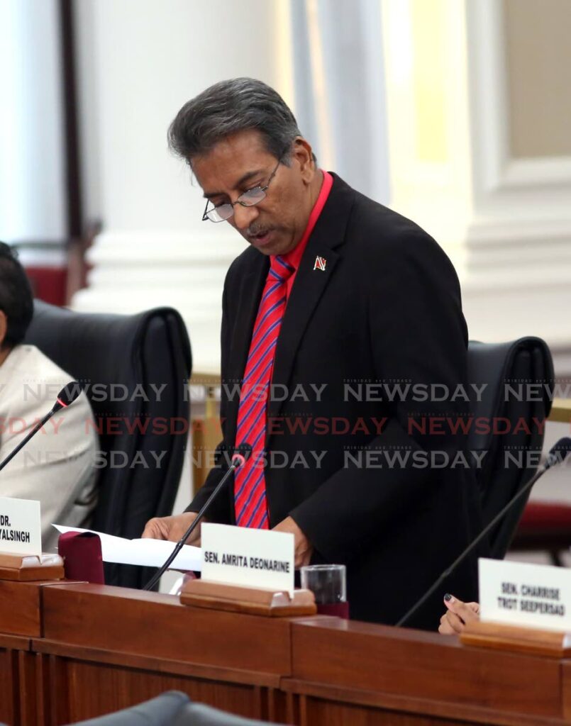 Independent Senator Dr Varma Deyalsingh - Newsday File Photo
