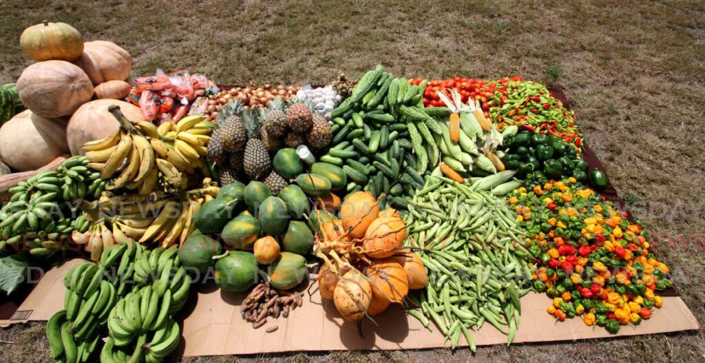 Fresh fruit and vegetables at Surprise Grounds, Bon Aire, for the celebration of Earth Day, hosted by the Council of Orishas.
(File photo/ Angelo Marcelle) - Photo by Angelo Marcelle