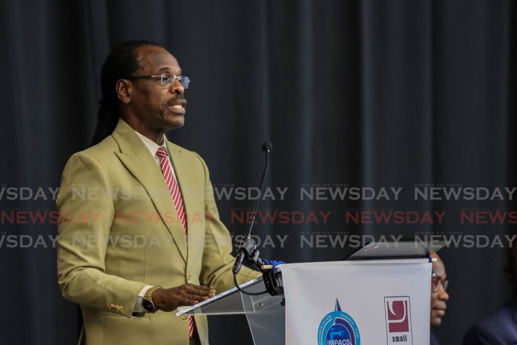 National Security Minister Fitzgerald Hinds. - Photo by Jeff K. Mayers
