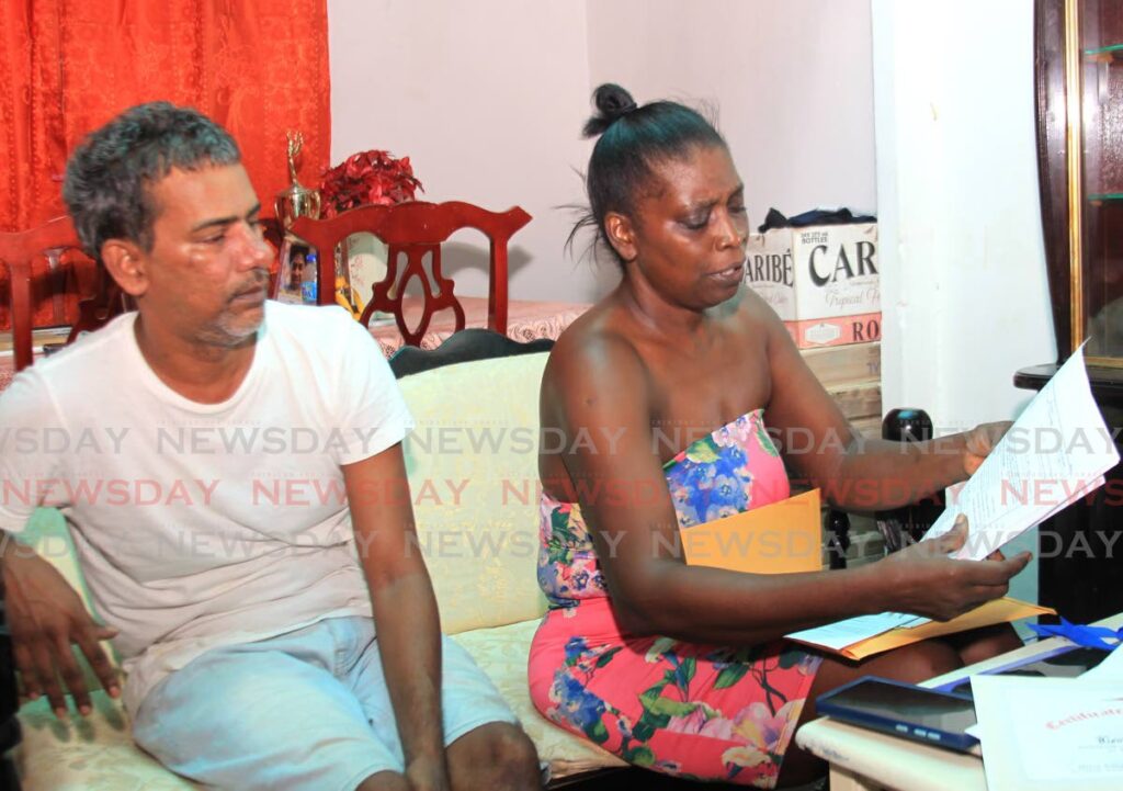 Leo Williams and Lucky Jospeh, parents of Leonardo Williams speak to Newsday at their Beetham Gardens home in May. - AYANNA KINSALE