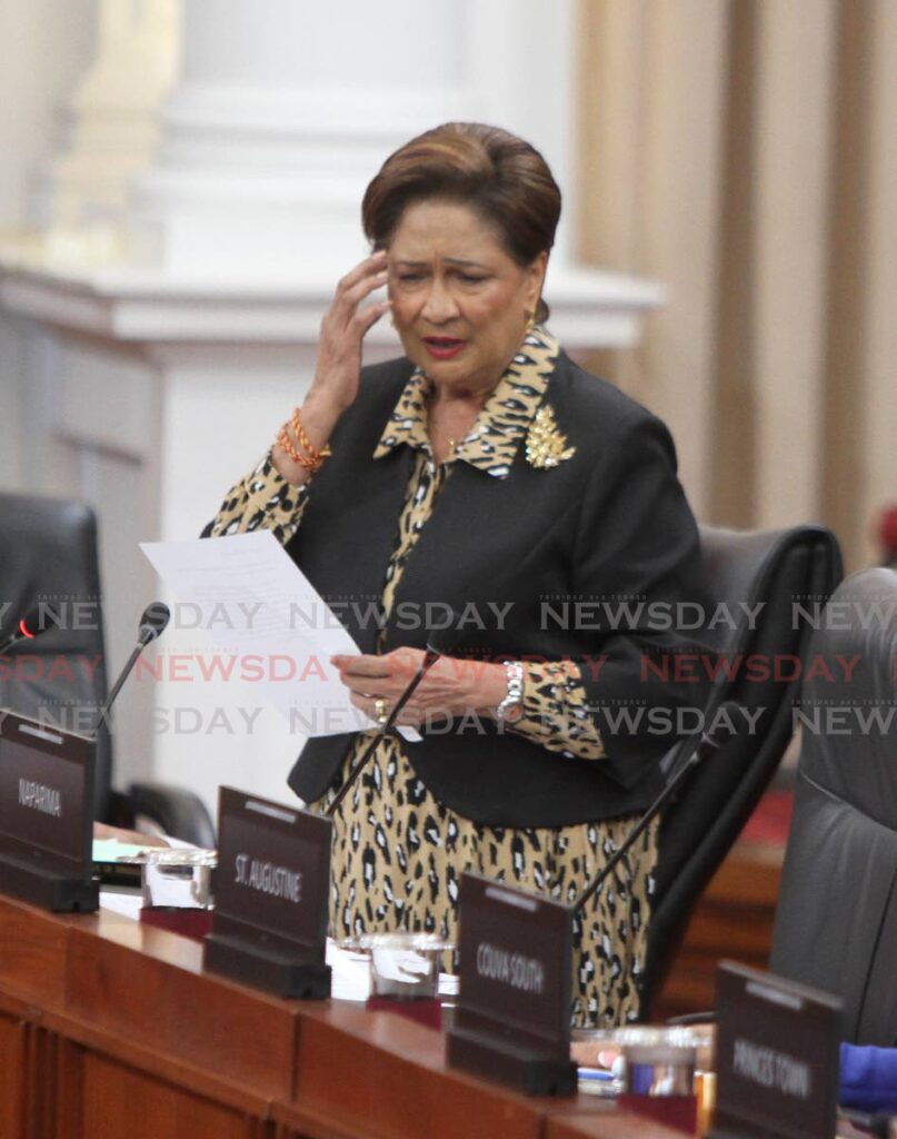 Opposition Leader Kamla Persad-Bissessar  - Angelo Marcelle