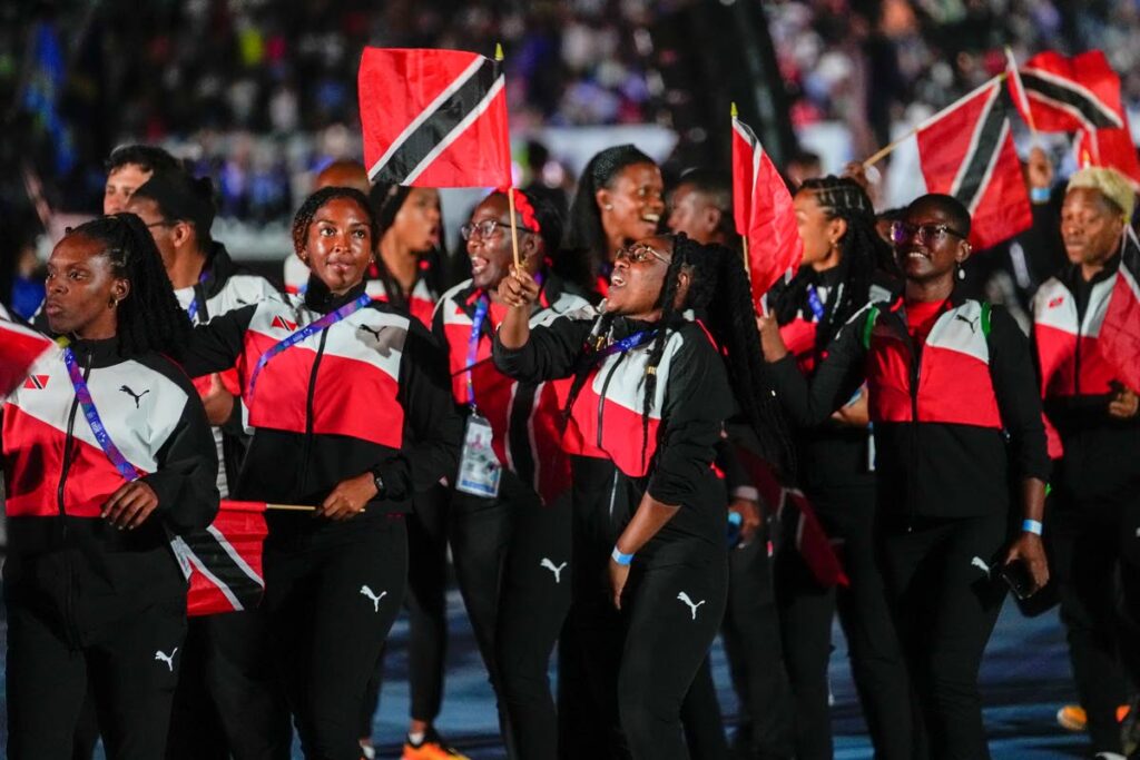 TT athletes parade  during the opening ceremony of the Central American and Caribbean Games in San Salvador, El Salvador, on June 23. - AP PHOTO