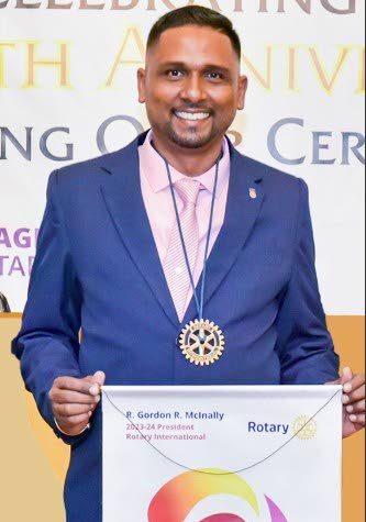 New Rotary Club, Maracas, St Joseph president Kevin Morang - 