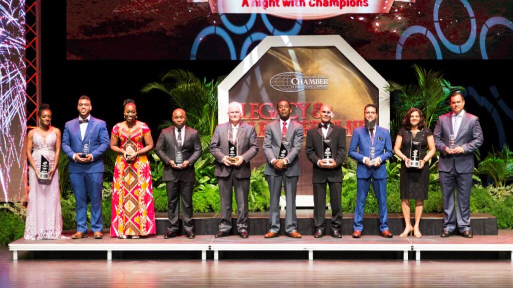 All category winners of the TT Chamber’s Champions of Business 2022 gala awards ceremony.   Photo courtesy TT Chamber  - 