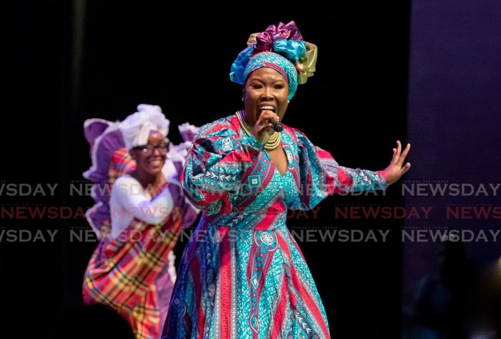 Garve' Sandy won the Tobago Heritage Calypso Monarch crown singing 