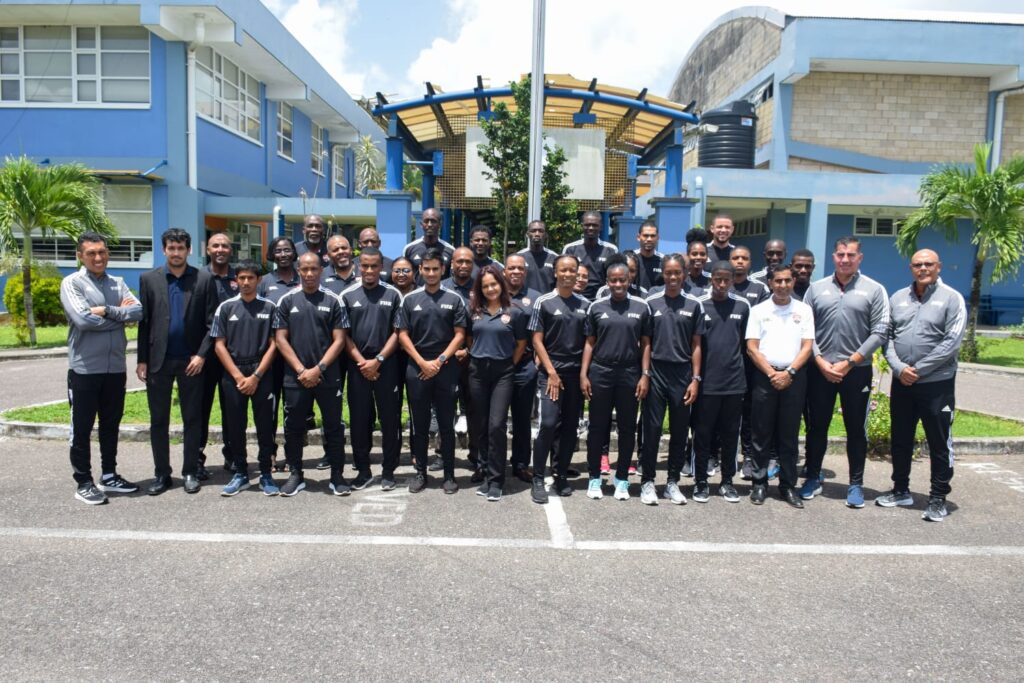 Trinidad and Tobago Football Association  referees, instructors and FIFA instructors at the FIFA MA Course. Photo by Akini Wilson