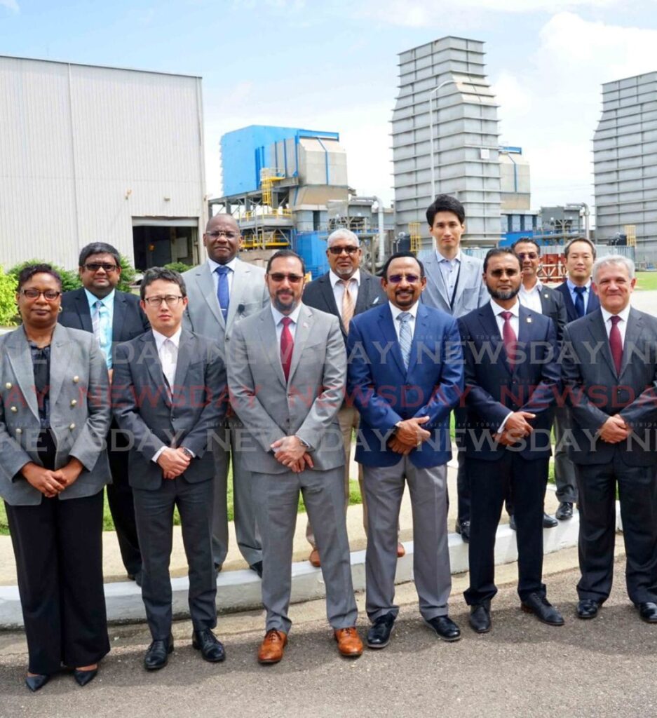 Energy Minister Stuart Young and a team from the Ministry of Energy metting with executives of Marubeni and Powergen - Photo by Ryan Hamilton-Davis