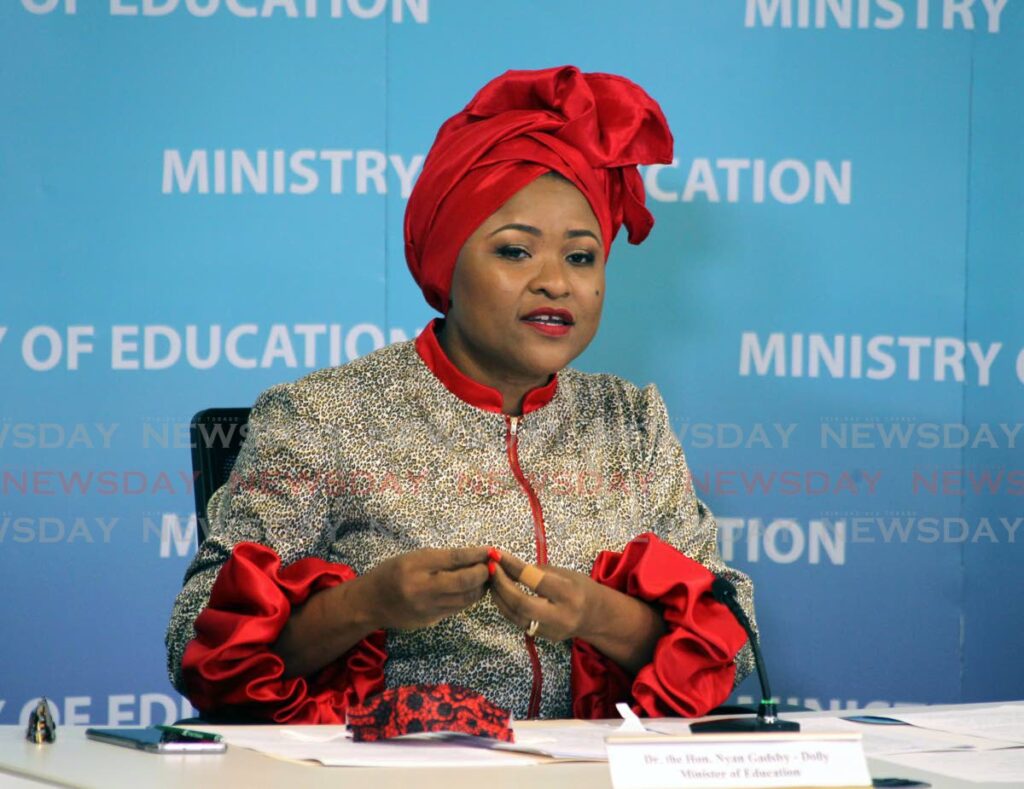 Education Minister Dr Nyan Gadsby-Dolly -