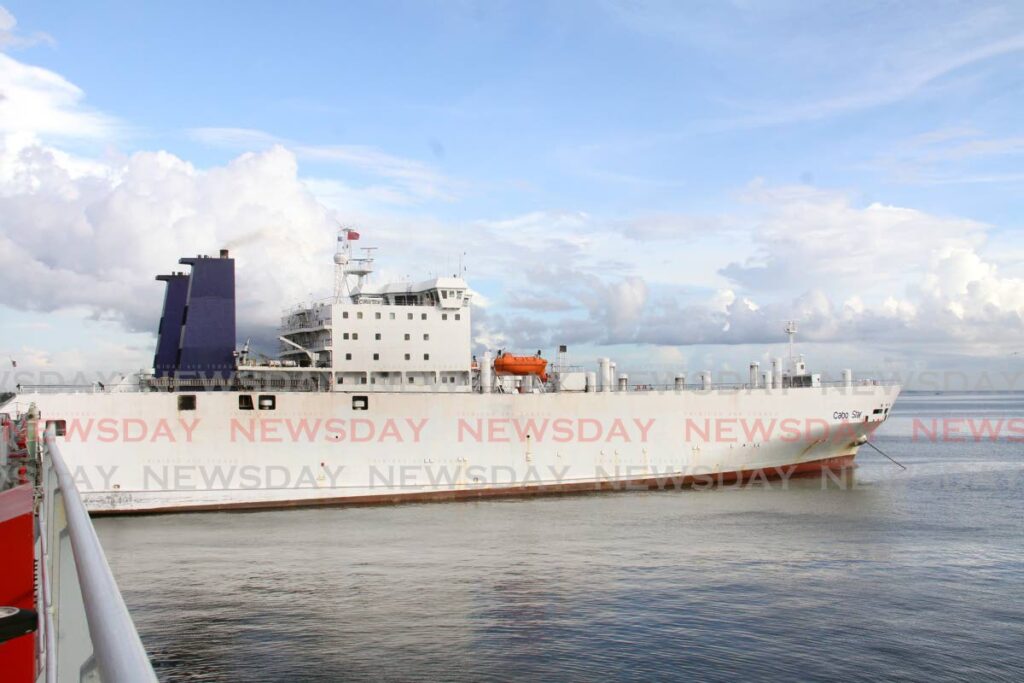 View of the Cabo Star from the Royal Navy Ship.
(File photo) - Angelo Marcelle