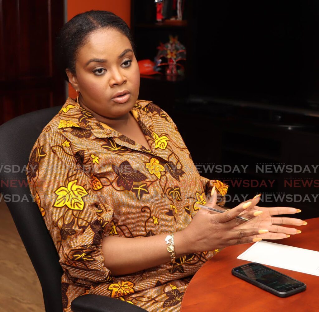 Minister of Sport and Community Devlopment Shamfa Cudjoe. - Angelo Marcelle