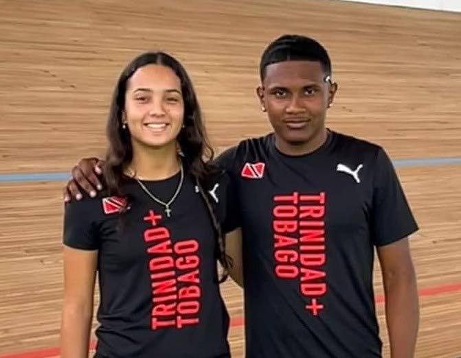 TT cyclists Makaira Wallace, left, and Syndel Samaroo will compete in the World Junior Cycling Championships.  - 