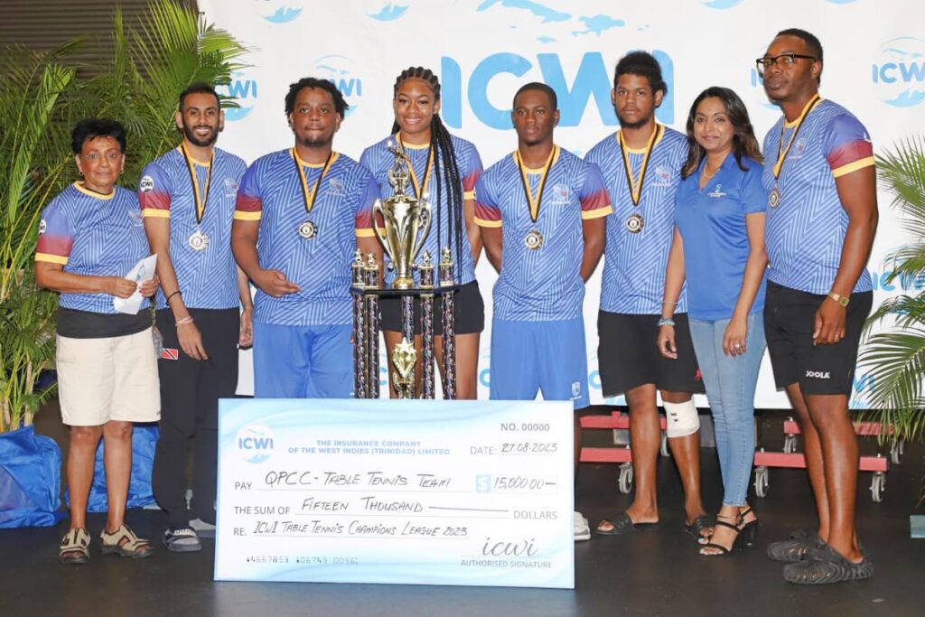 Queen's Park table tennis club won the Insurance Company of the West Indies table tennis team title on Sunday.