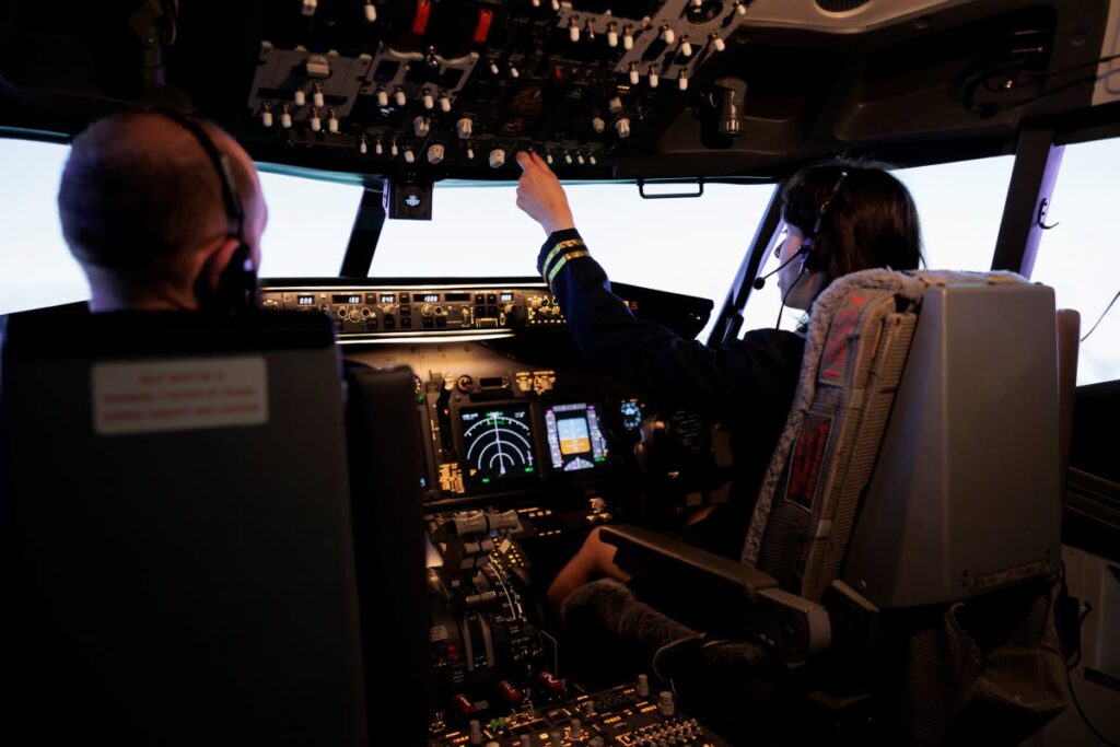 Pilots prepare for takeoff.
(Photo courtesy Freepik) - 