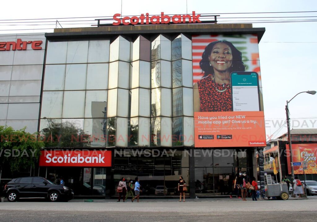 Scotiabank building on Independence Square, Port of Spain.
File Photo - AYANNA KINSALE