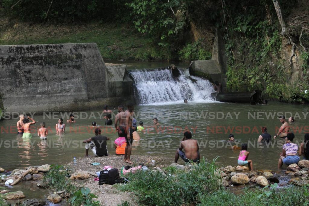 People enjoying a day at Caura river - File photo/Angelo Marcelle