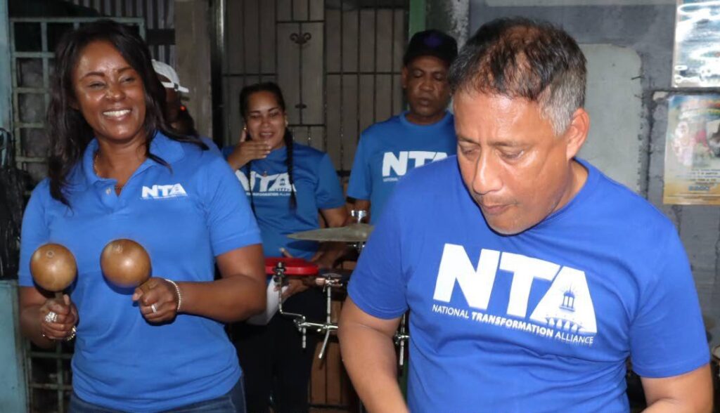 Former police commissioner Gary Griffith and his wife Nicole, left. FILE PHOTO  - 