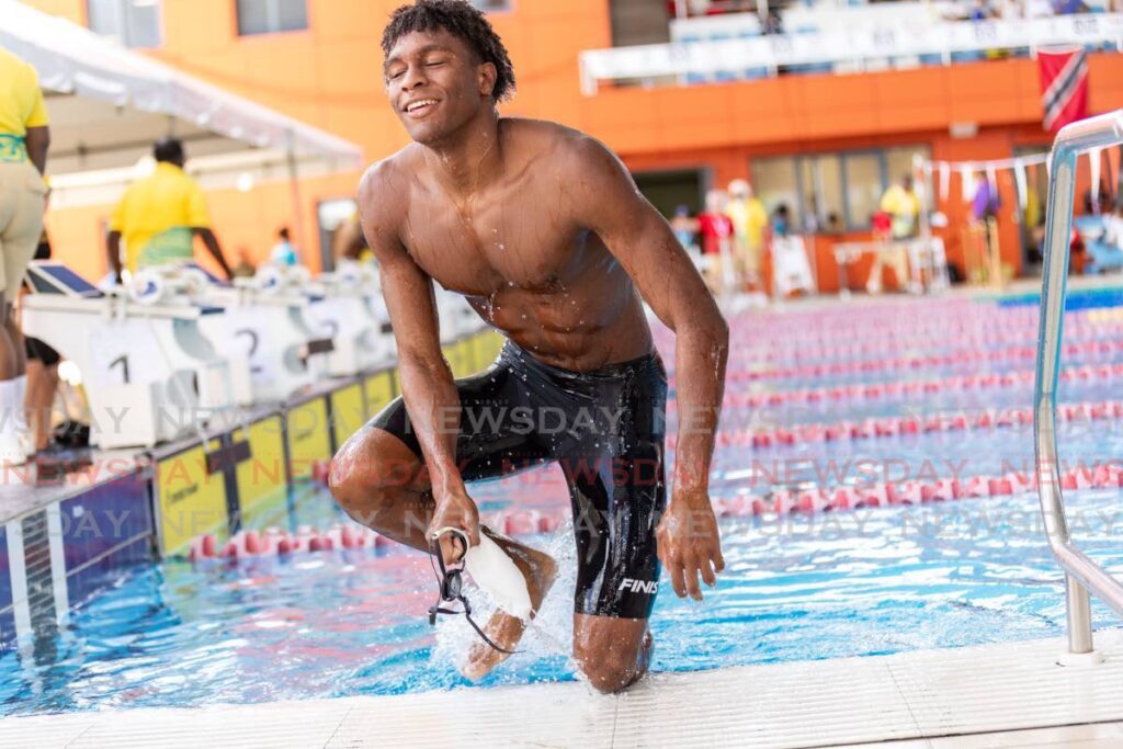 Eighteen-year-old Trinidad and Tobago swimmer Nikoli Blackman.  - Jeff K. Mayers