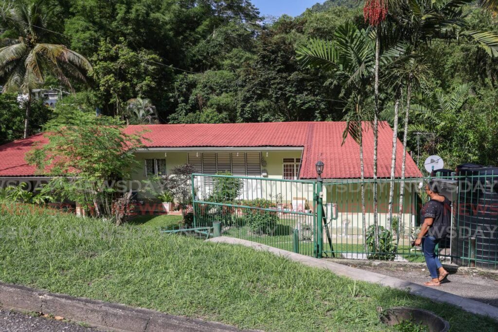 The house at Andalusia Drive, Maraval where two women were kidnapped on Friday.  - Jeff K. Mayers