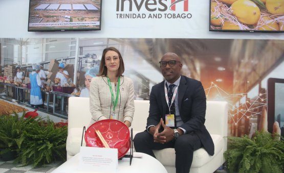Franka Costelloe, chairman InvesTT with Sekou Alleyne, president InvesTT at the 2022 Caribbean Investment Forum in Port of Spain. Photo courtesy InvesTT - 