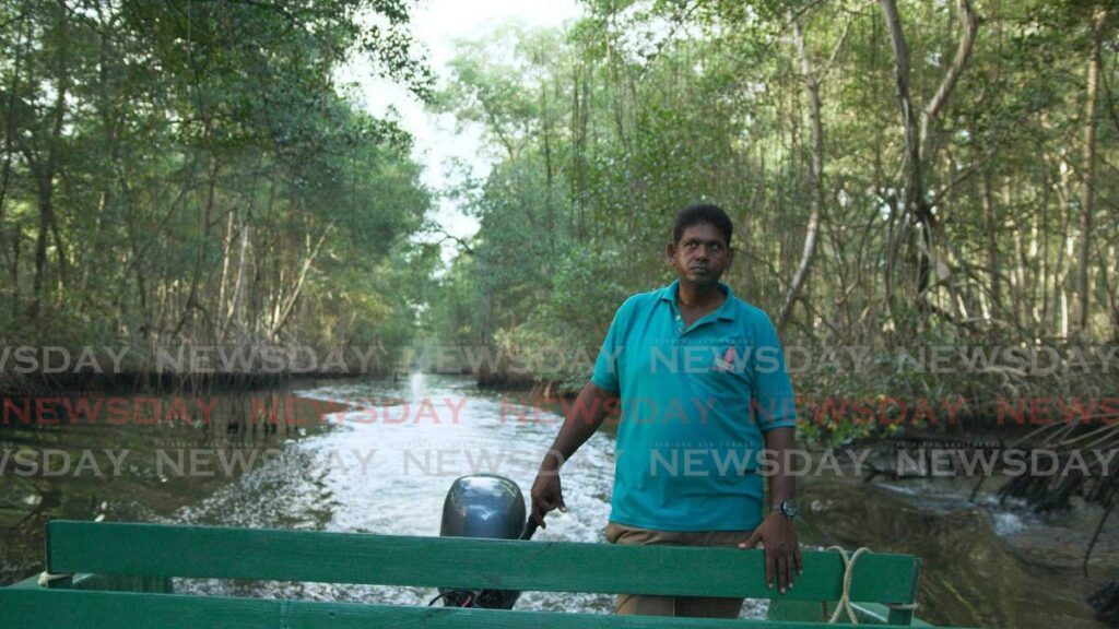 Caroni Bird Sanctuary nature guide Allister Nanan in a scene from the documentary.
Photo courtesy Julien Neaves - 