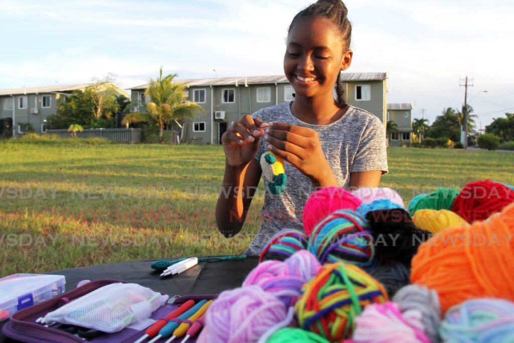 Khloé Crawford has made a business out of crocheting. - Photo by Ayanna Kinsale