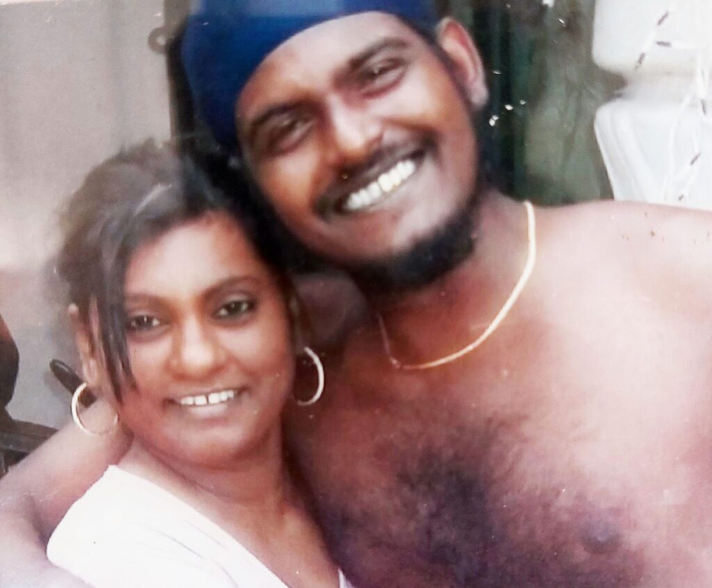 Radica Smith and son Rishi Smith who was shot and killed in Fyzabad on Wednesday night