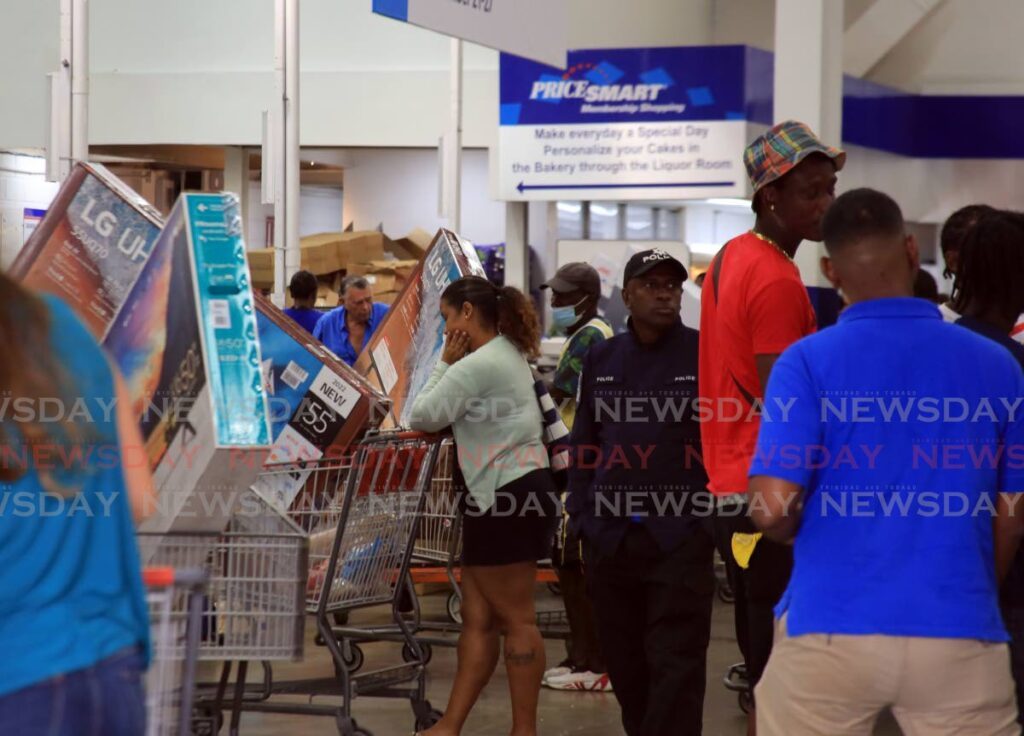 PriceSmart shoppers during a 