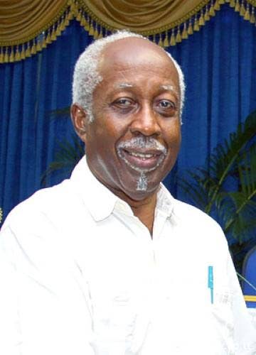 Retired head of the public service Reginald Dumas. - 