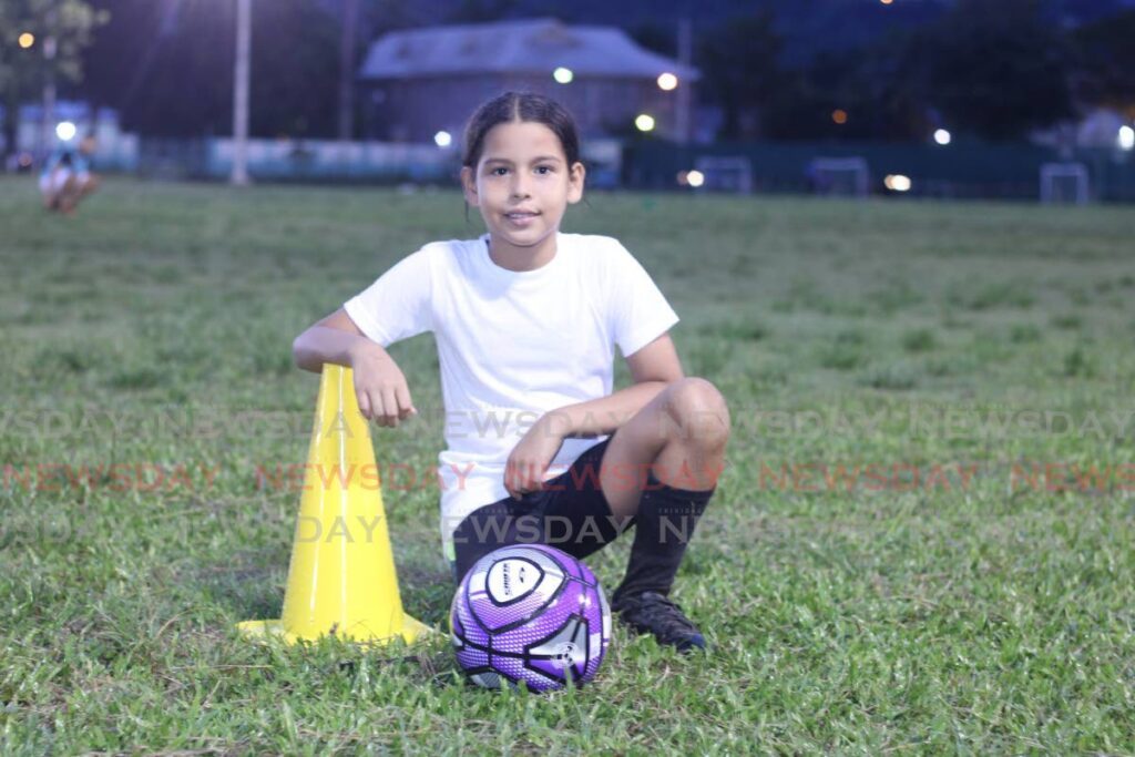 Zoe is a warrior on the football field. - Grevic Alvarado