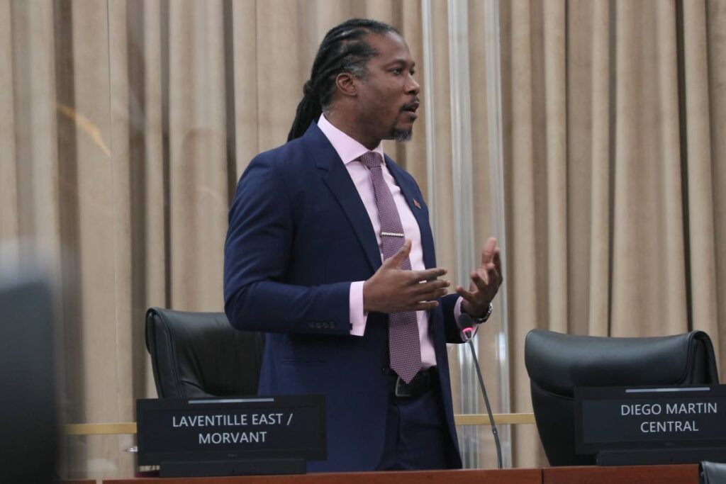 Minister in the Ministry of Housing and Urban Development, Laventille East/Morvant MP Adrian Leonce.
 - Photo courtesy TT Parliament 