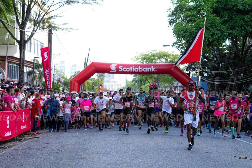 And they’re off! Participants at the start of the 2023 Scotiabank Women Against Breast Cancer 5k. PhotoS courtesy Scotiabank - 