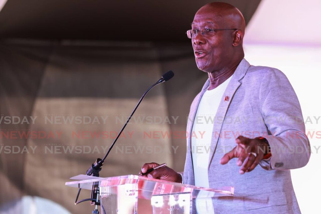 Prime Minister Dr Keith Rowley. - Photo by Jeff K Mayers 