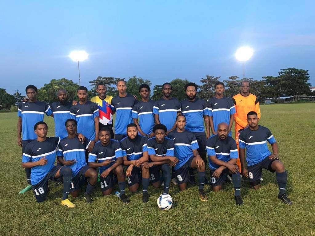 Members of the Maloney Eagles FC team pose for a photo before their opening match of the 2023 Eastern Football Association season against Malabar Young Stars on September 17.  - Maloney Eagles 