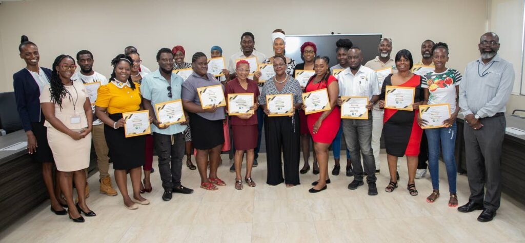 A group photo of REACH recipients at the cheque distribution ceremony. - Photo by Joey Bartlett