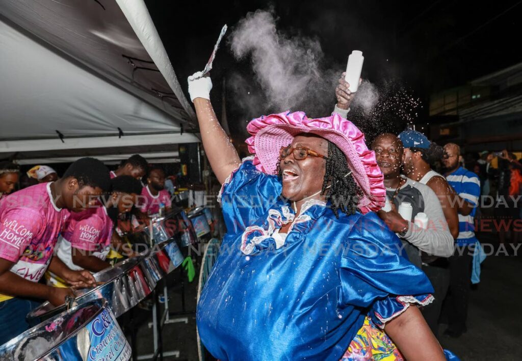 West Side Steel Symphony during at the Rhythm, Steel & Powder on Friday night, at Milford Road, Scarborough, Tobago. - Photo by Jeff K. Mayers